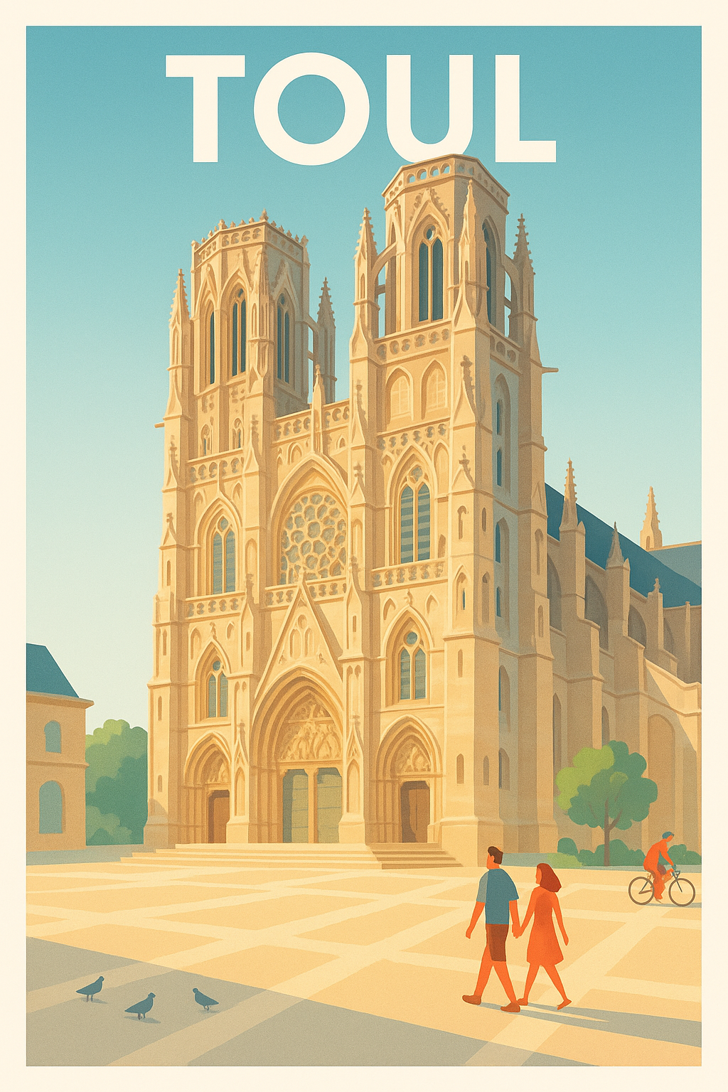 Affiche de Toul - L'élégance gothique au cœur de la ville