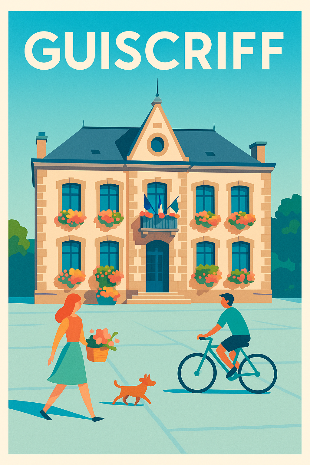 Affiche de Guiscriff - Charme et douceur de vie en Bretagne