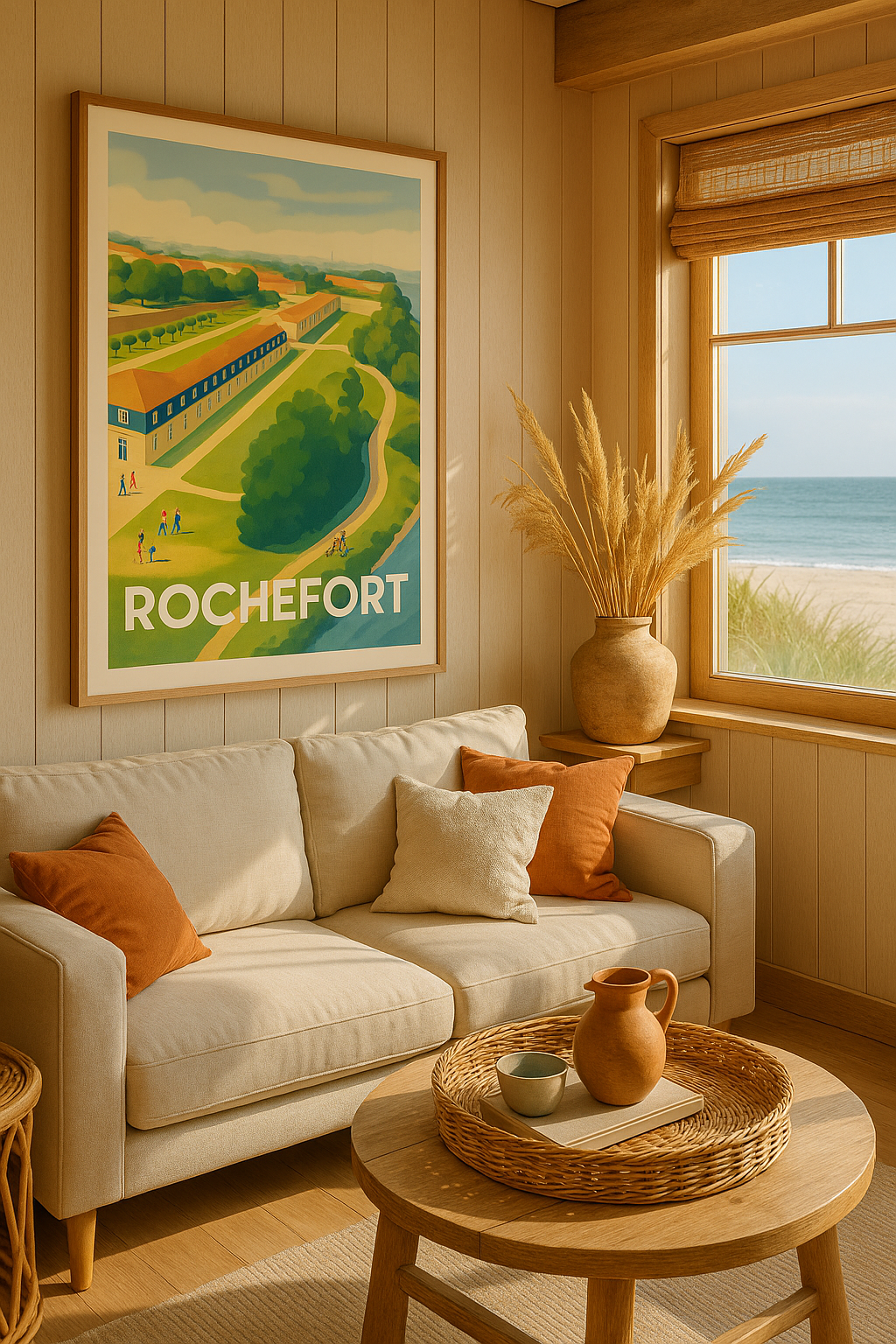 Mise en situation Affiche Rochefort - Charme et Histoire en bord de Charente