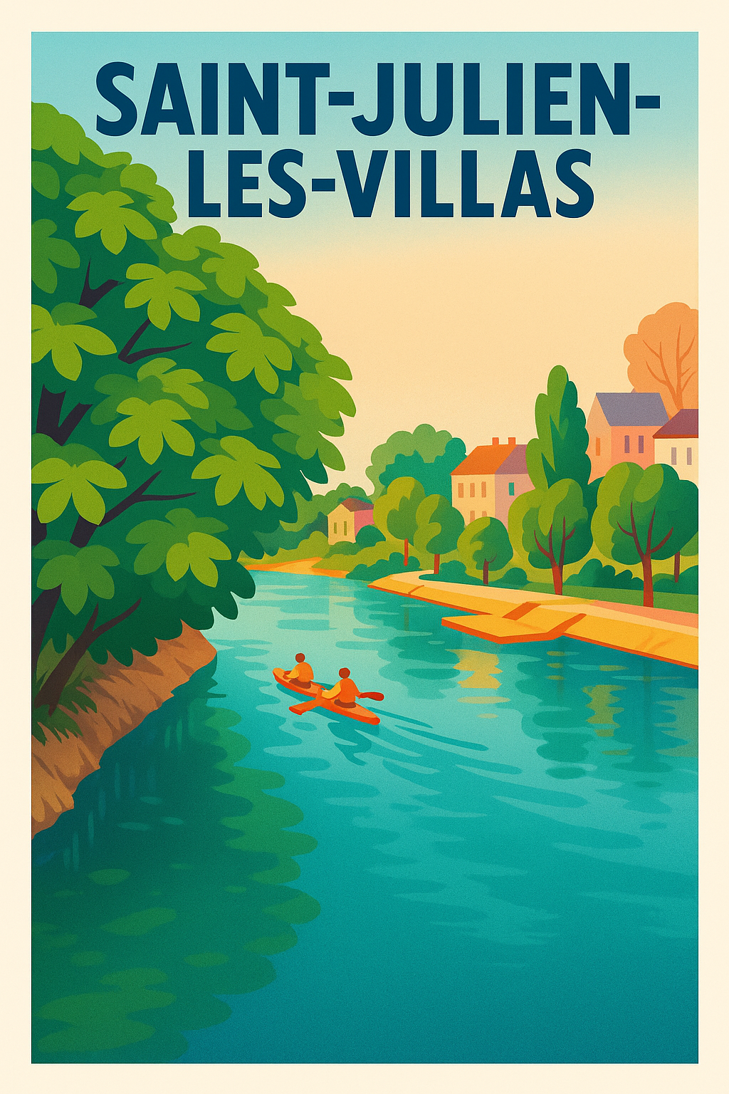 Affiche de Saint-Julien-les-Villas - Charme naturel au fil de l'eau