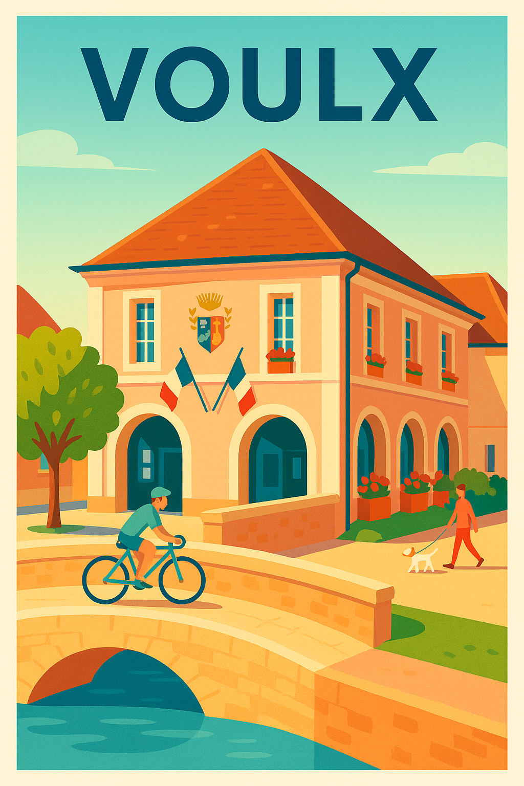 Affiche de Voulx - Charme pittoresque au cœur du village