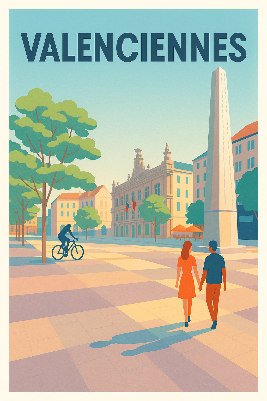 Affiche de Valenciennes - Flânerie romantique au cœur de la ville