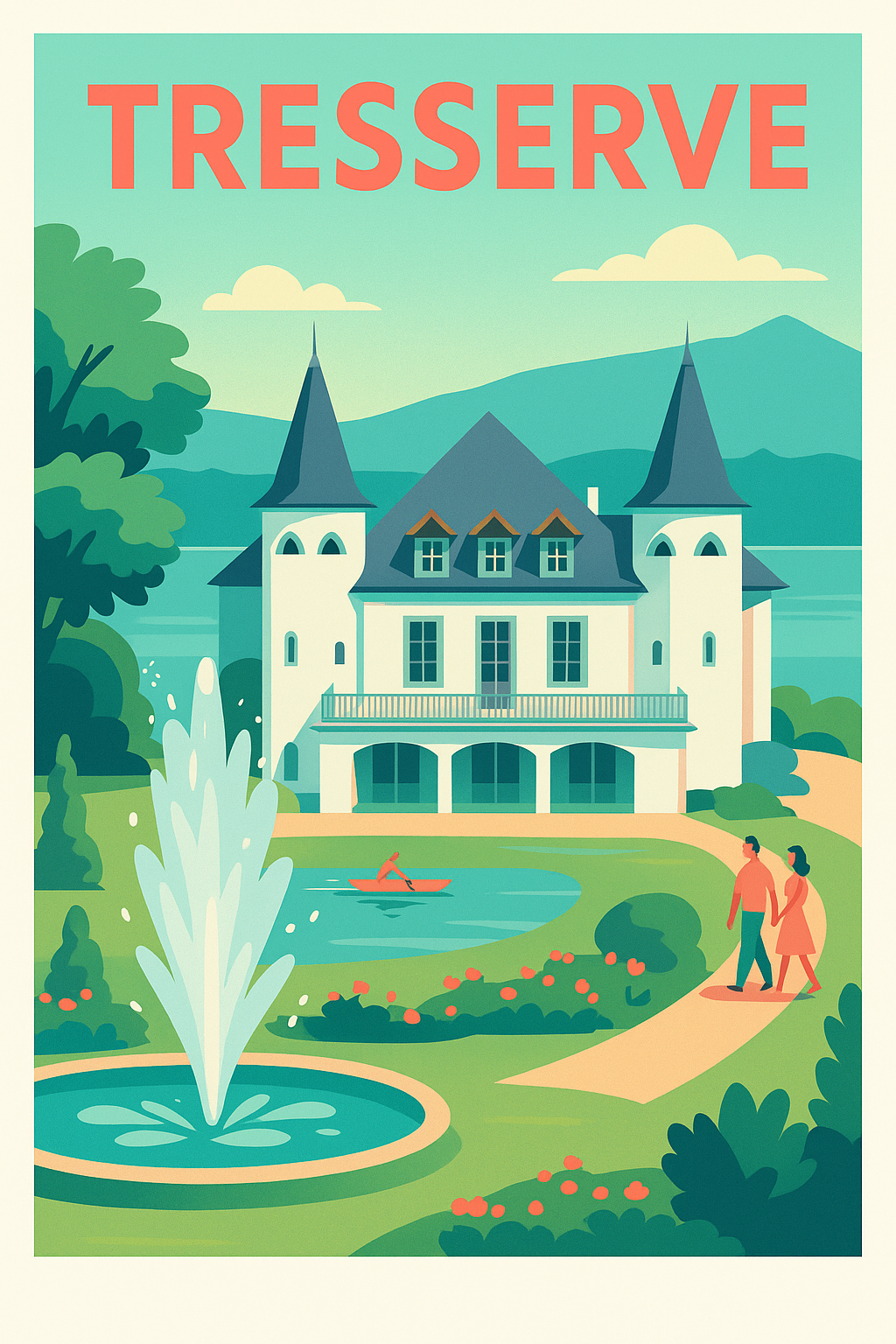Affiche de Tresserve - Charme bucolique au bord du lac