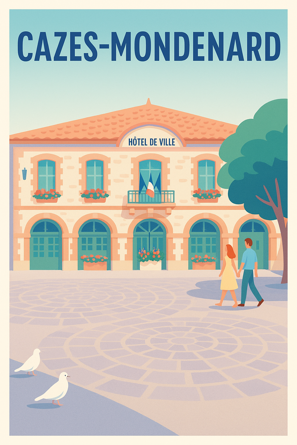 Affiche de Cazes-Mondenard - Douceur et charme au cœur du village