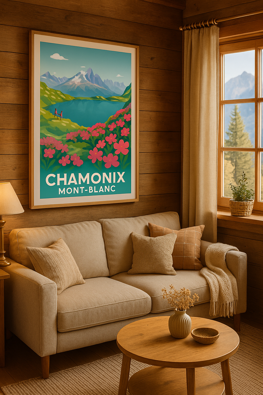 Mise en situation Affiche de Chamonix - Émerveillement au cœur du Mont-Blanc
