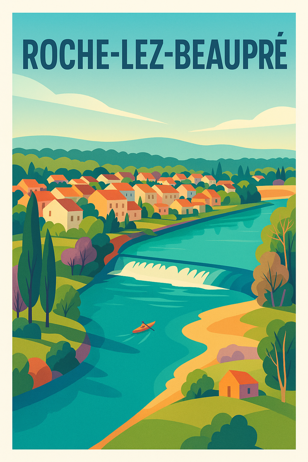 Affiche de Roche-lez-Beaupré - Harmonie entre nature et village