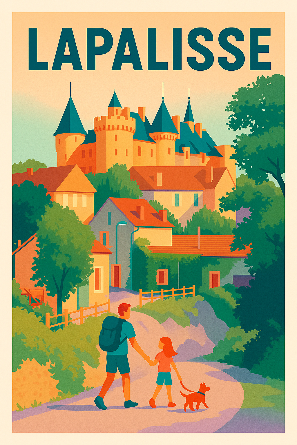 Affiche de Lapalisse - Charme et histoire au cœur de l’Allier