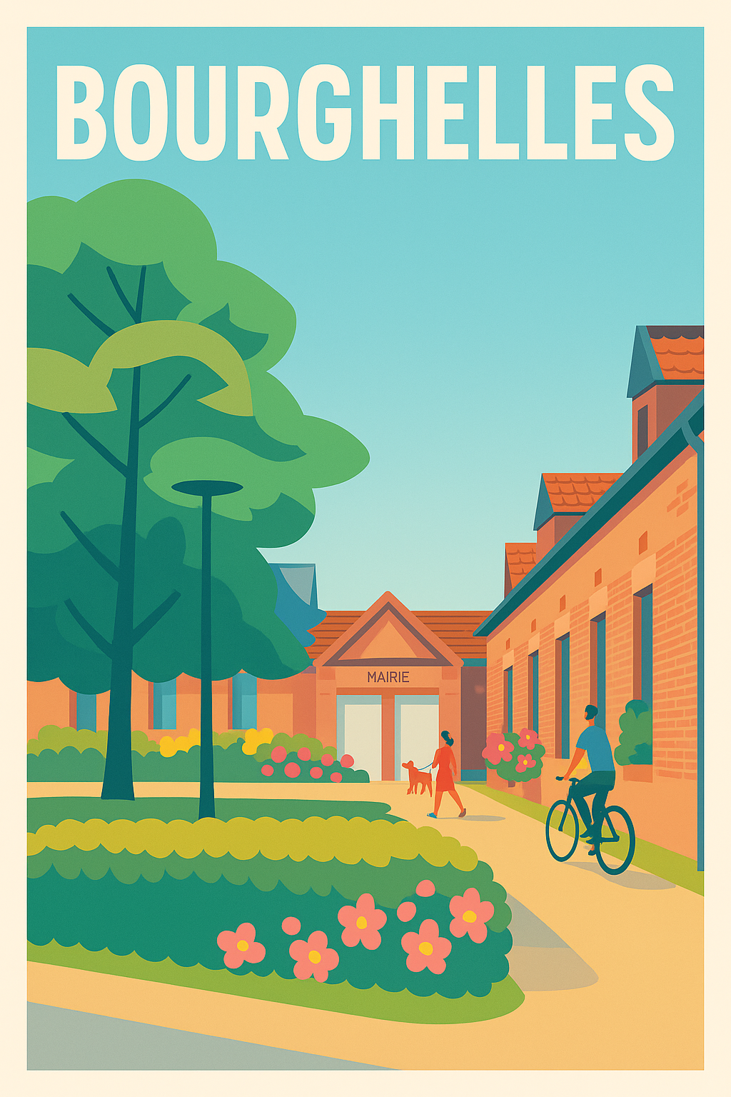 Affiche de Bourghelles - Charme et Sérénité au Cœur du Village