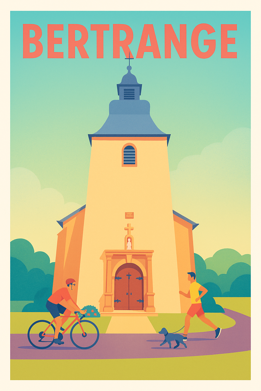 Affiche de Bertrange - Harmonie entre nature et patrimoine