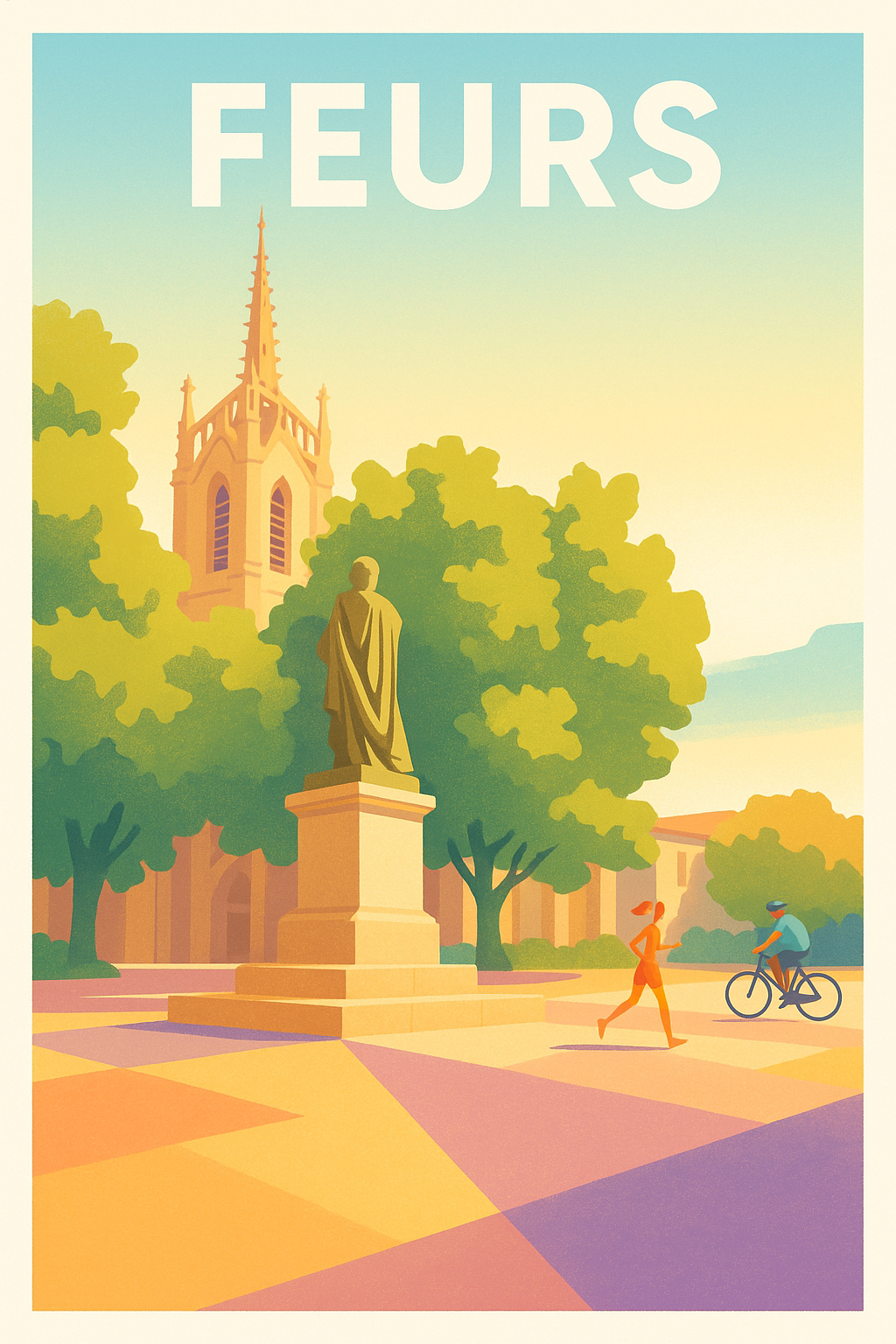 Affiche de Feurs - Sérénité au cœur de la ville