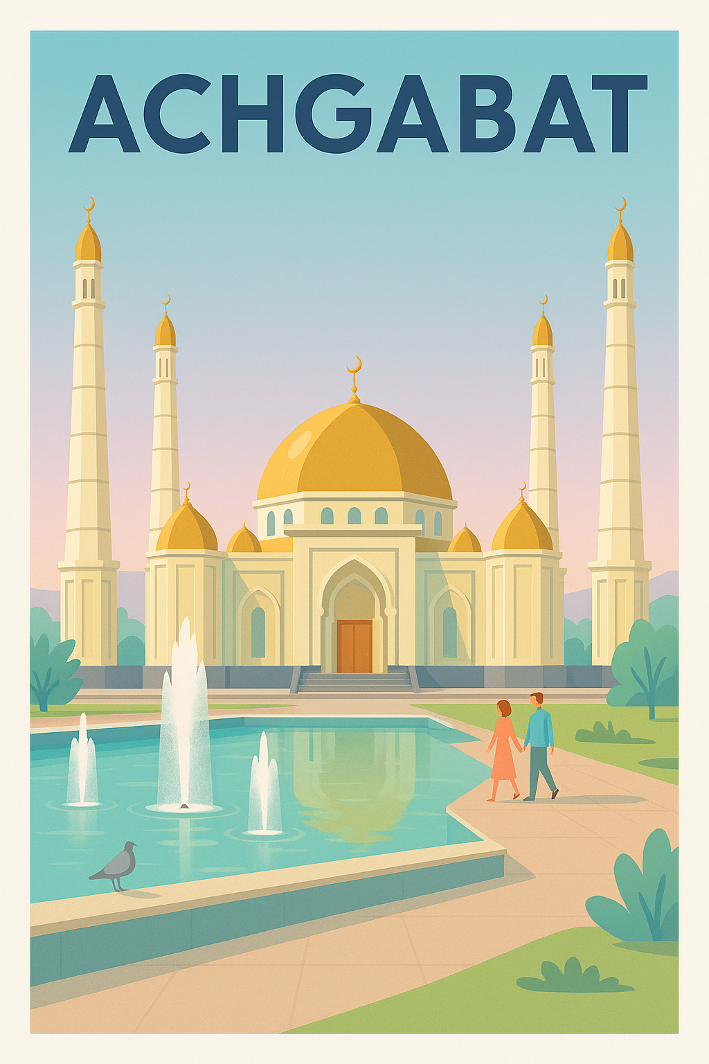 Affiche de Achgabat - L'élégance architecturale au cœur du Turkménistan