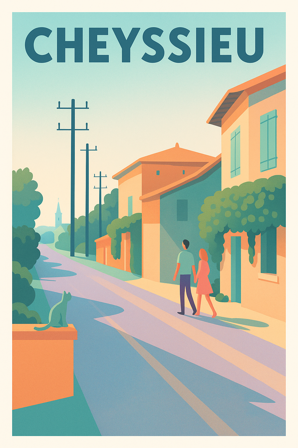 Affiche de Cheyssieu - Une promenade paisible au cœur du village