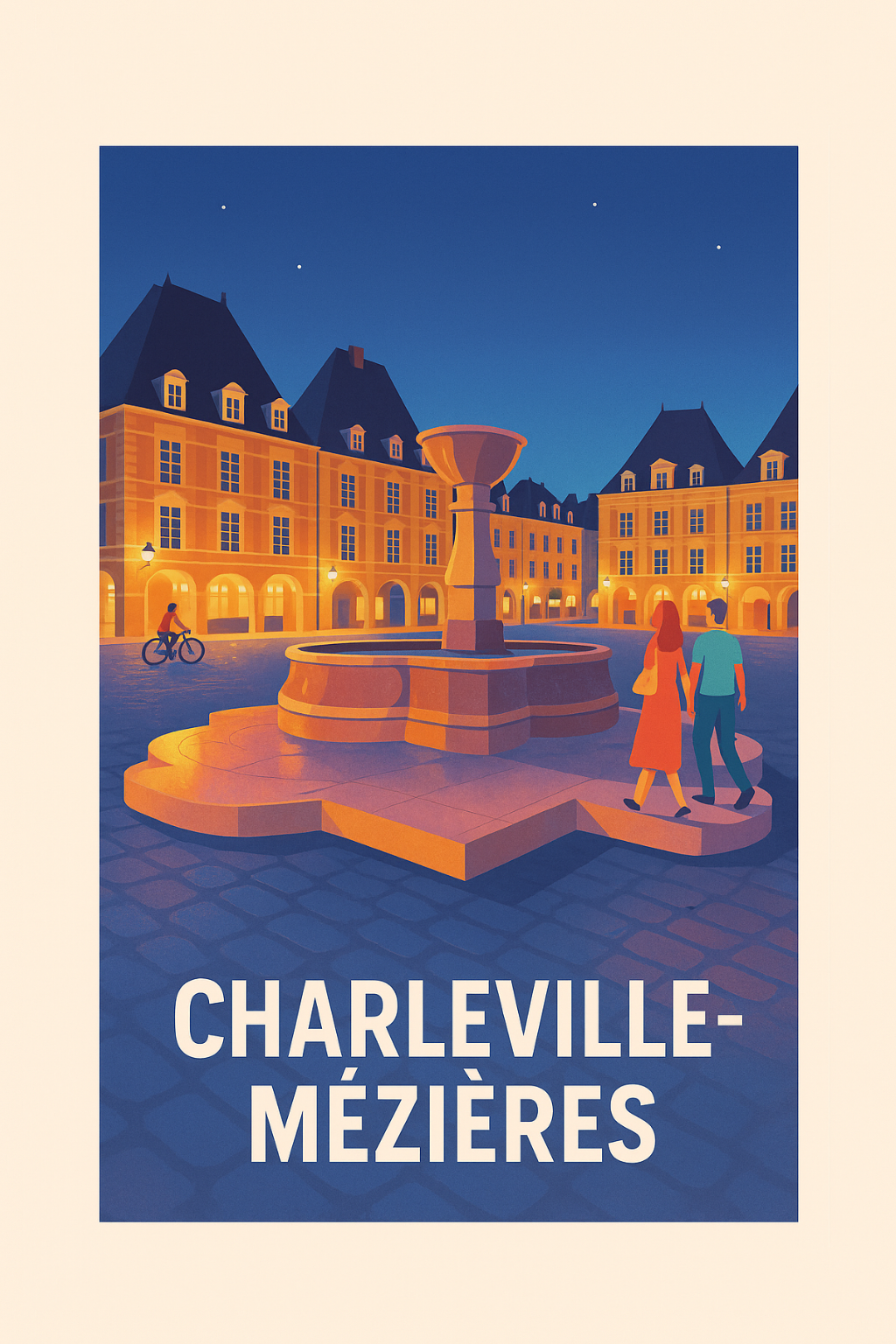 Affiche Charleville-Mézières - Charme et sérénité au cœur de la place Ducale