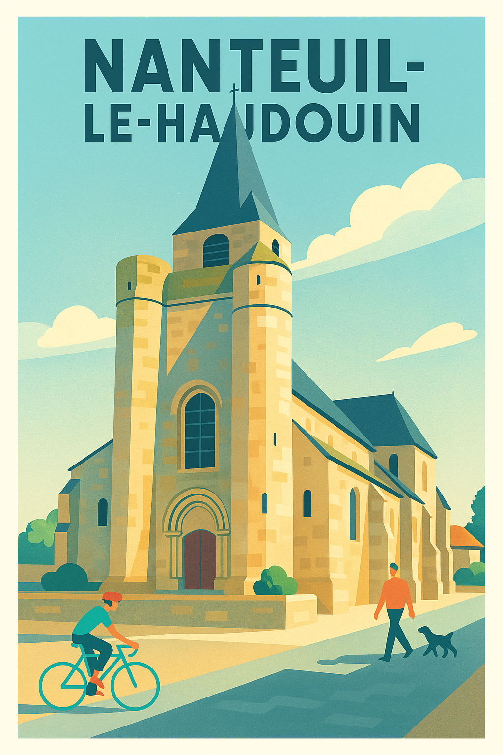 Affiche de Nanteuil-le-Haudouin - charme et patrimoine en lumière