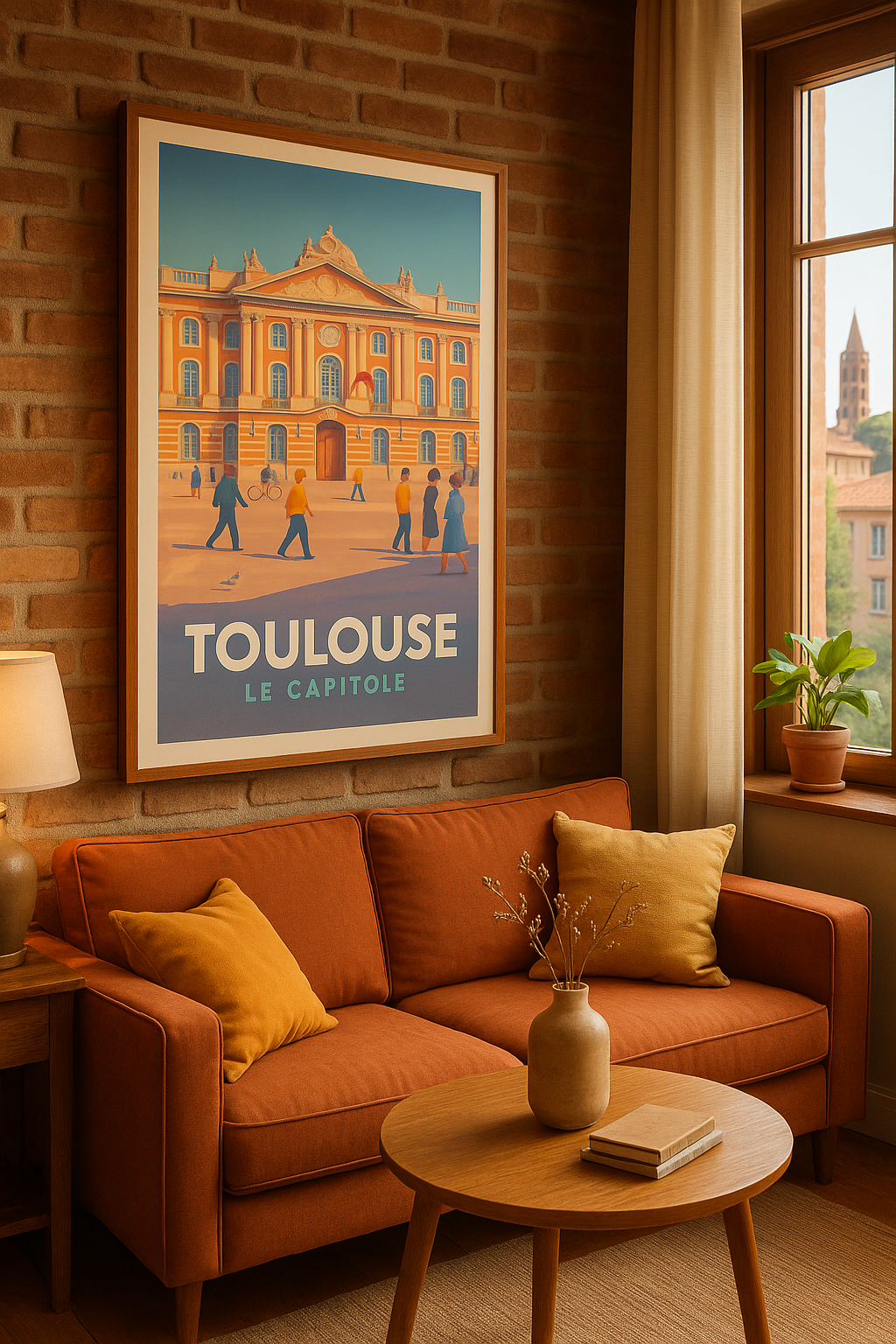 Affiche Toulouse - Le charme intemporel du Capitole - Afich