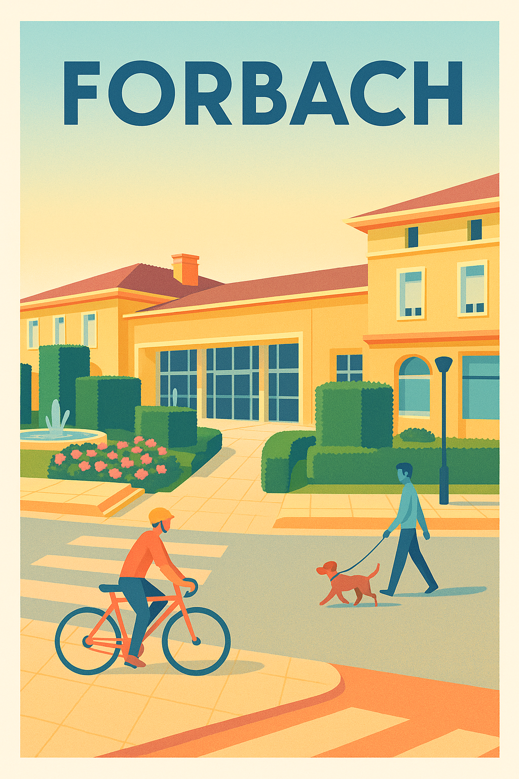 Affiche Forbach — L'élégance d'un quotidien apaisé · poster d'art de Forbach