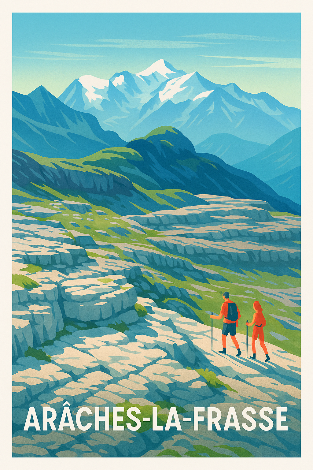 Affiche de Arâches-la-Frasse - Évasion en pleine nature alpine