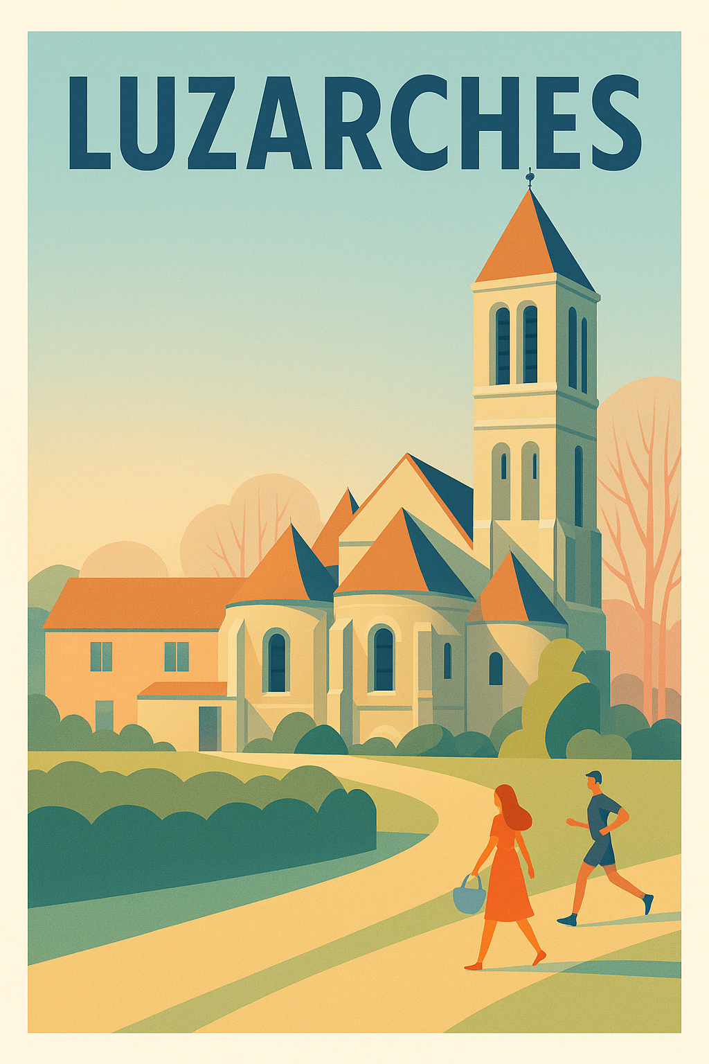 Affiche de Luzarches - Charme et sérénité en lumière douce