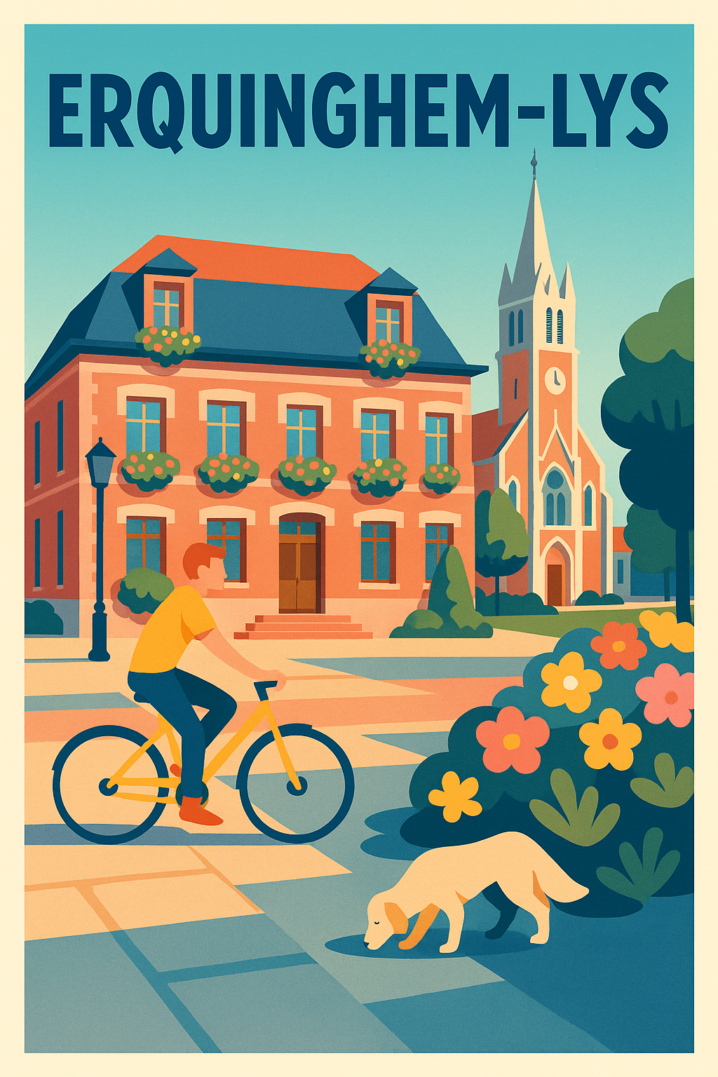 Affiche de Erquinghem-Lys - Flânerie tranquille au cœur de la ville