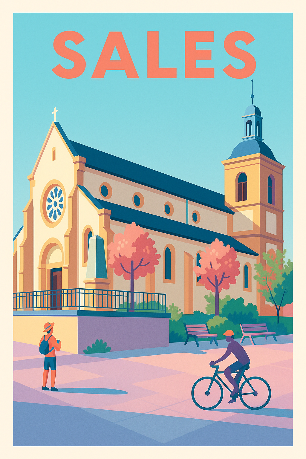 Affiche de Sales - Charme et Sérénité d'un Village Authentique