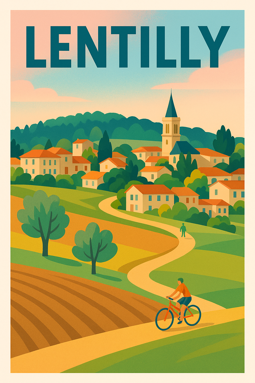 Affiche de Lentilly - L'Art de la Douceur Campagnarde