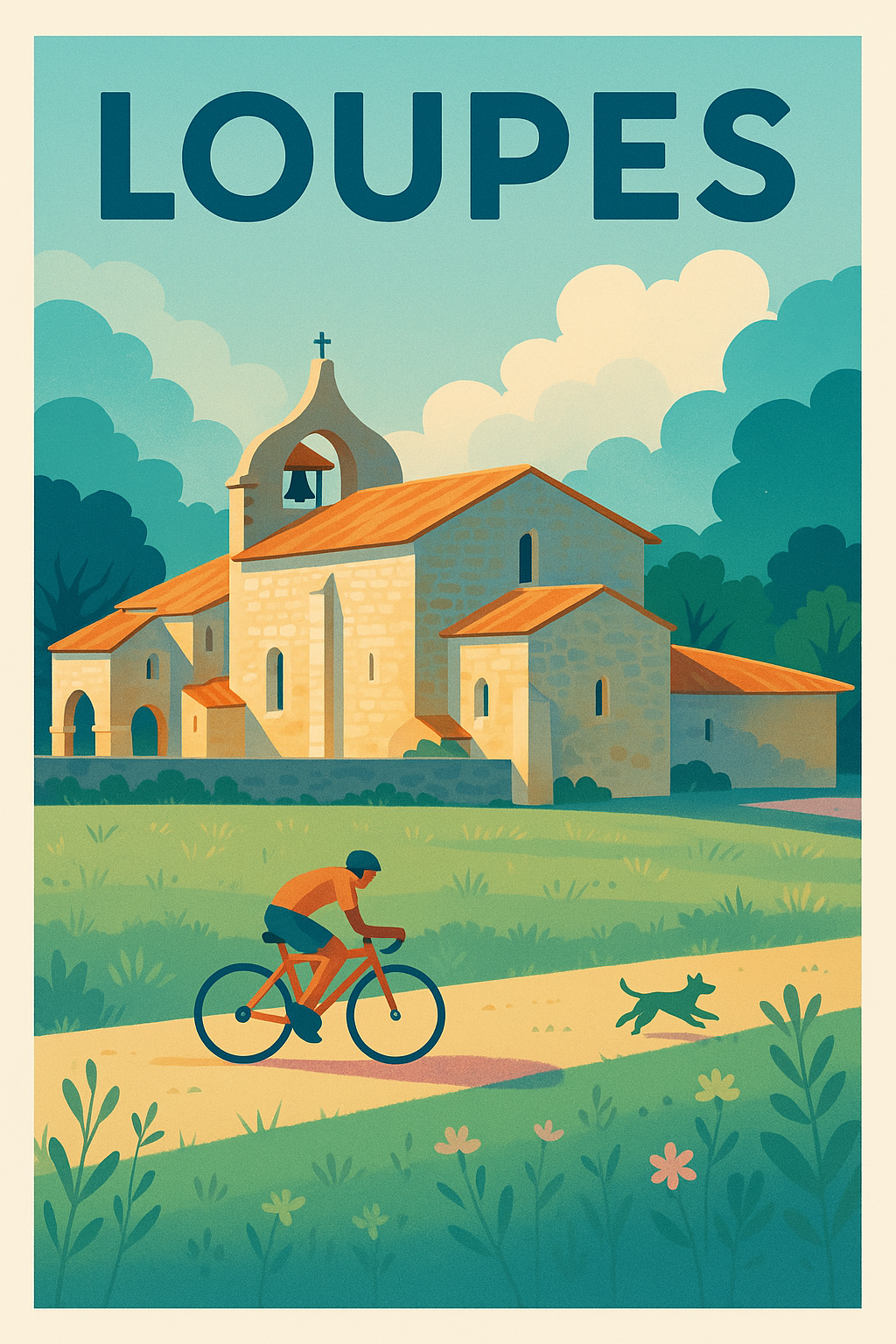 Affiche de Loupes - Évasion à vélo au cœur de la nature