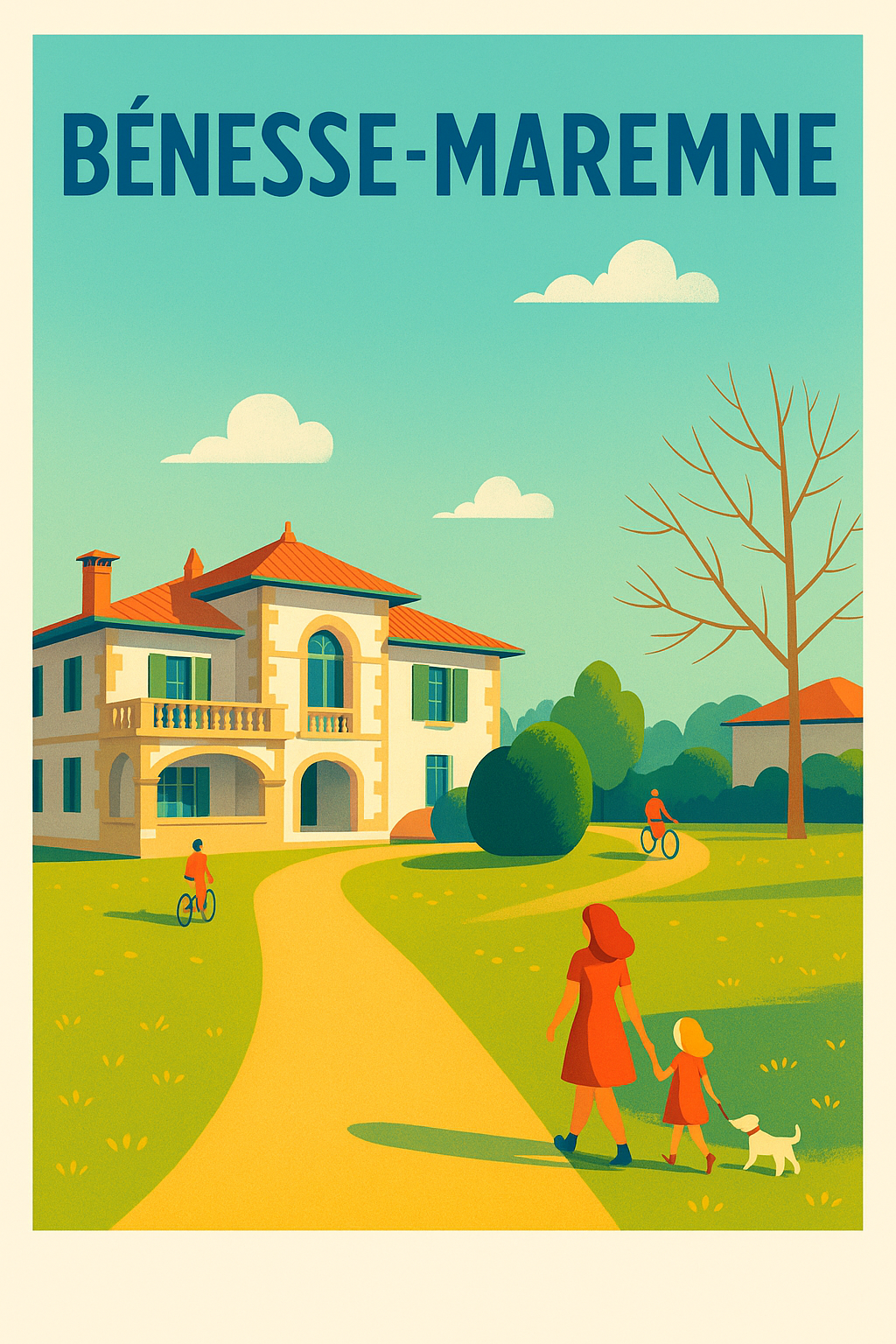 Affiche de Bénesse-Maremne - Charme et quiétude de la campagne landaise