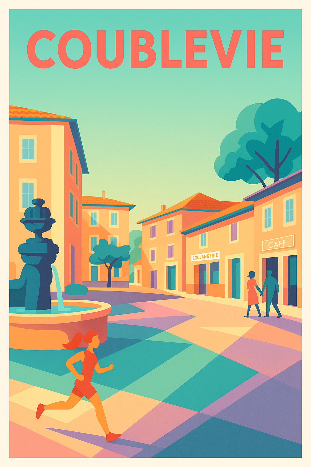 Affiche de Coublevie - Ambiance dynamique au cœur du village