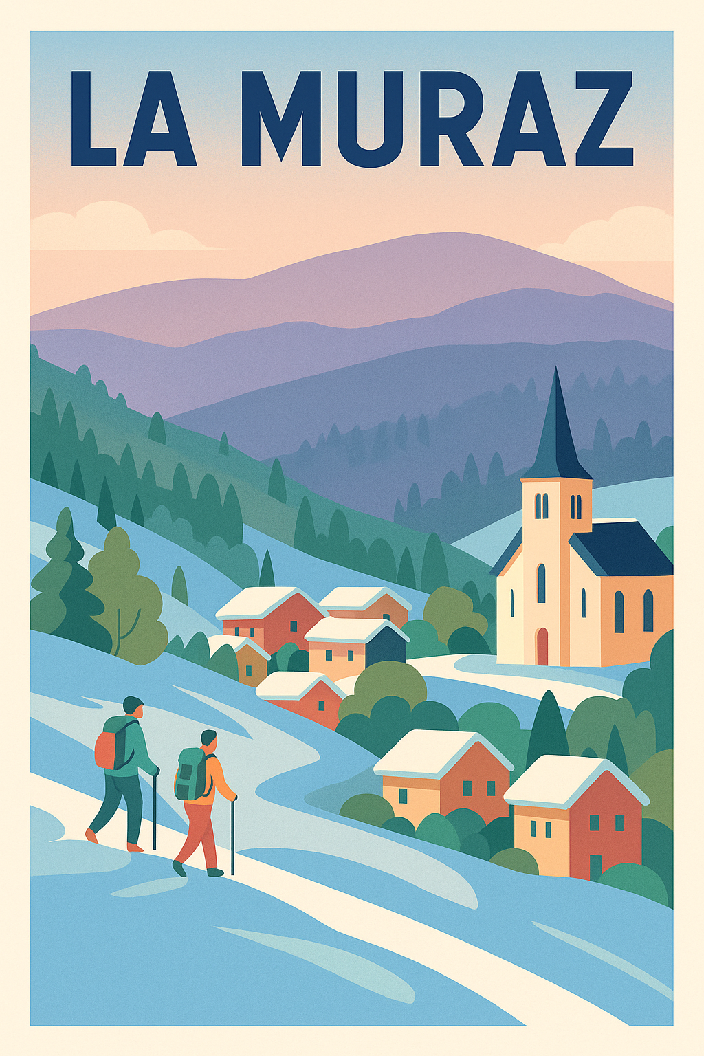 Affiche de La Muraz - Évasion en montagne entre nature et sérénité