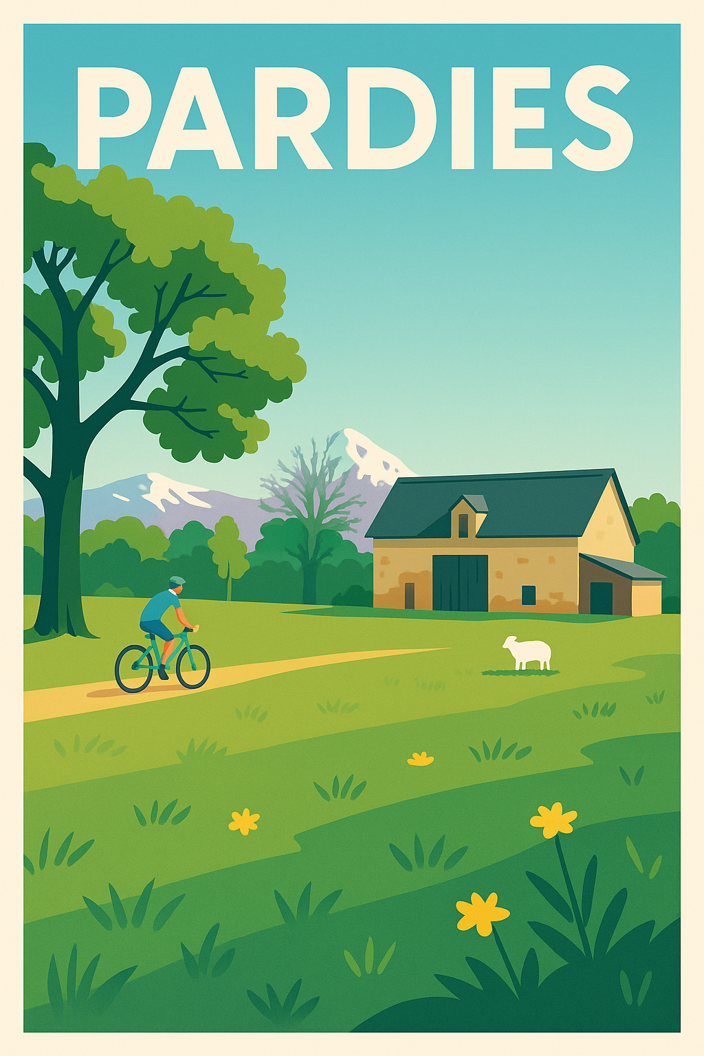 Affiche de Pardies - Le charme bucolique des Pyrénées