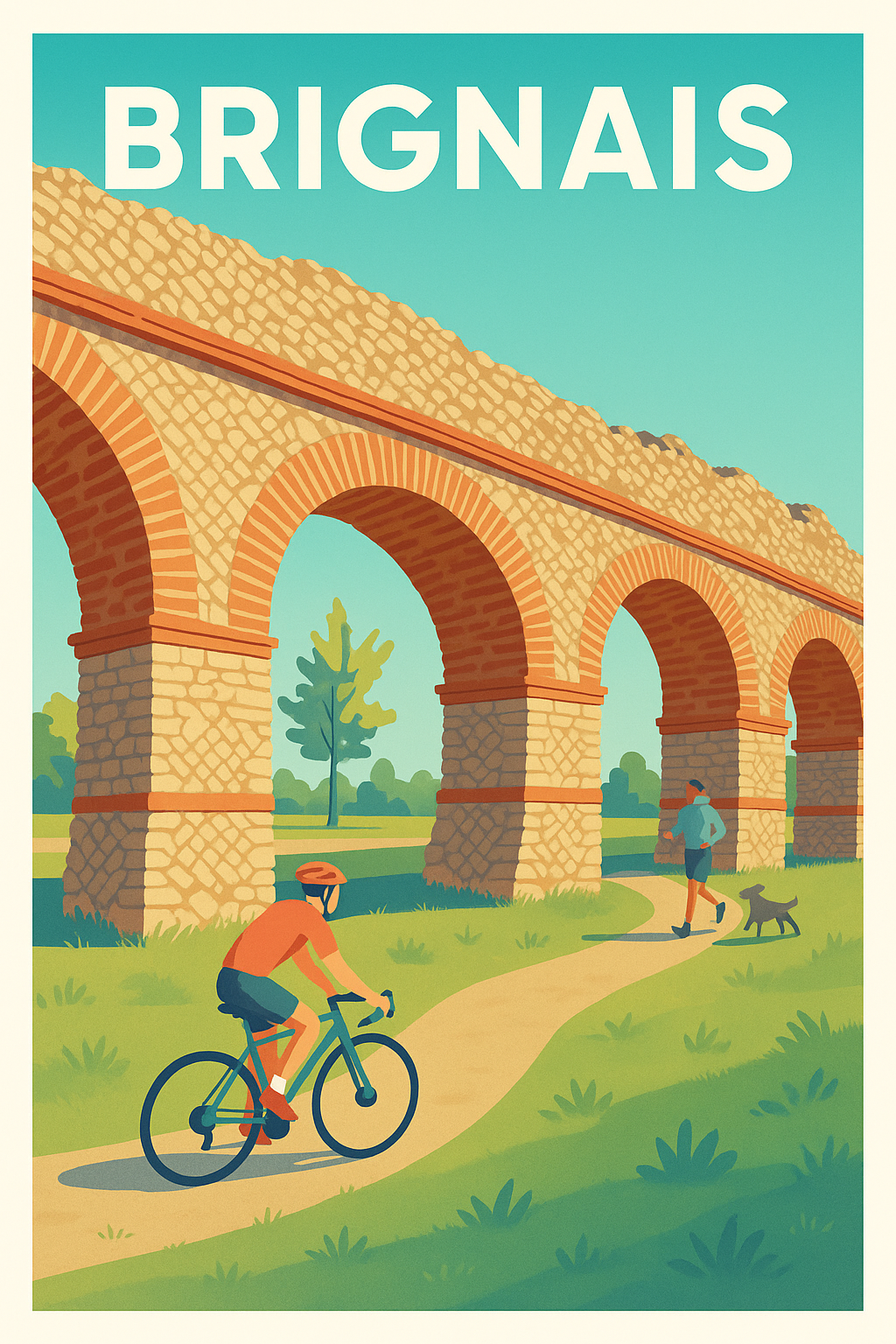 Affiche de Brignais - L'Art du Chemin sous l'Aqueduc