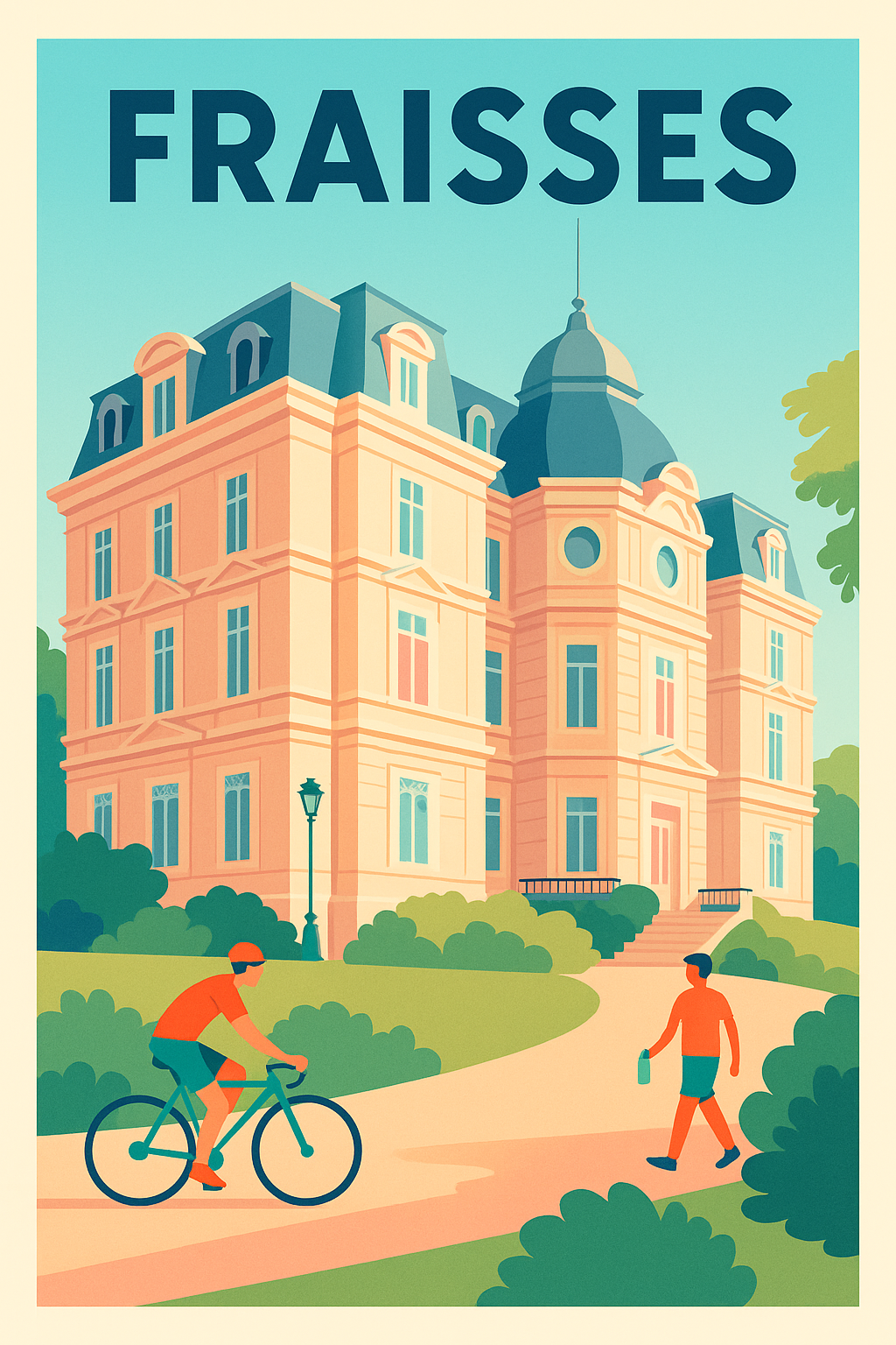 Affiche de Fraisses - Élégance et douceur de vivre au cœur de la ville