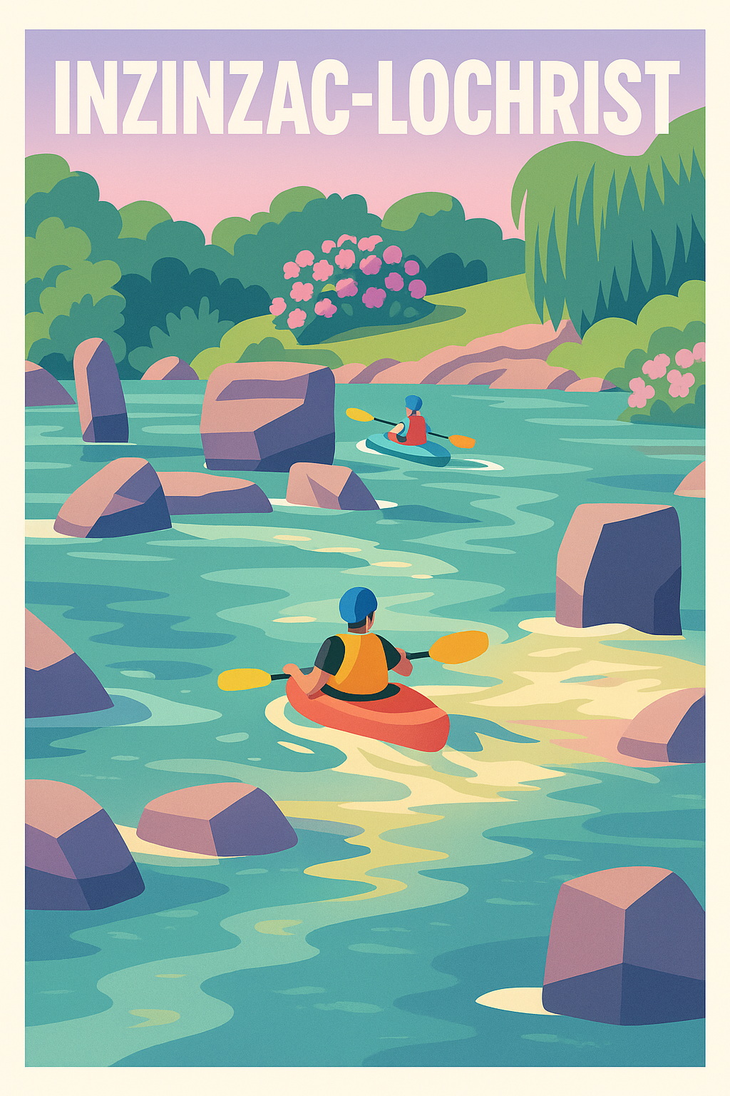 Affiche de Inzinzac-Lochrist - Aventure et nature au fil de l'eau