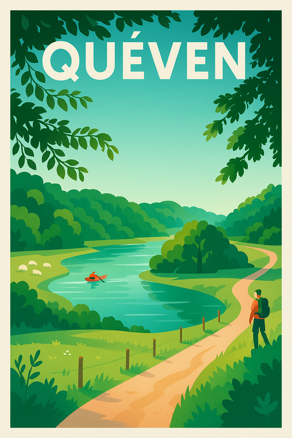 Affiche de Quéven - Évasion nature au fil de l'eau