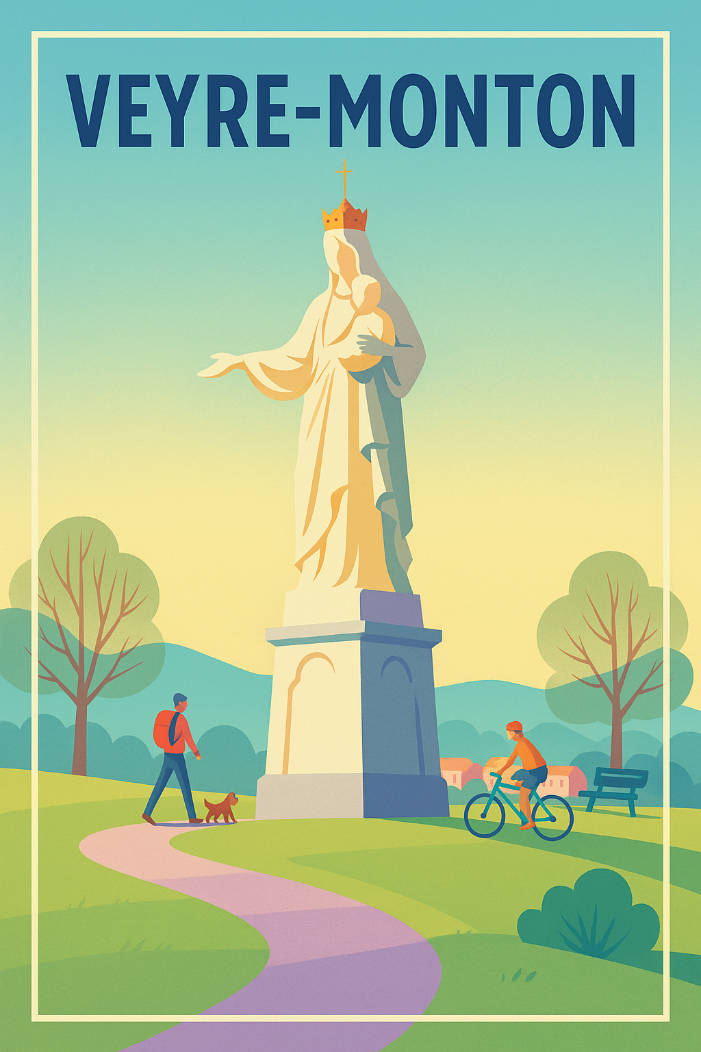 Affiche de Veyre-Monton - Charme pastoral et douceur de vivre