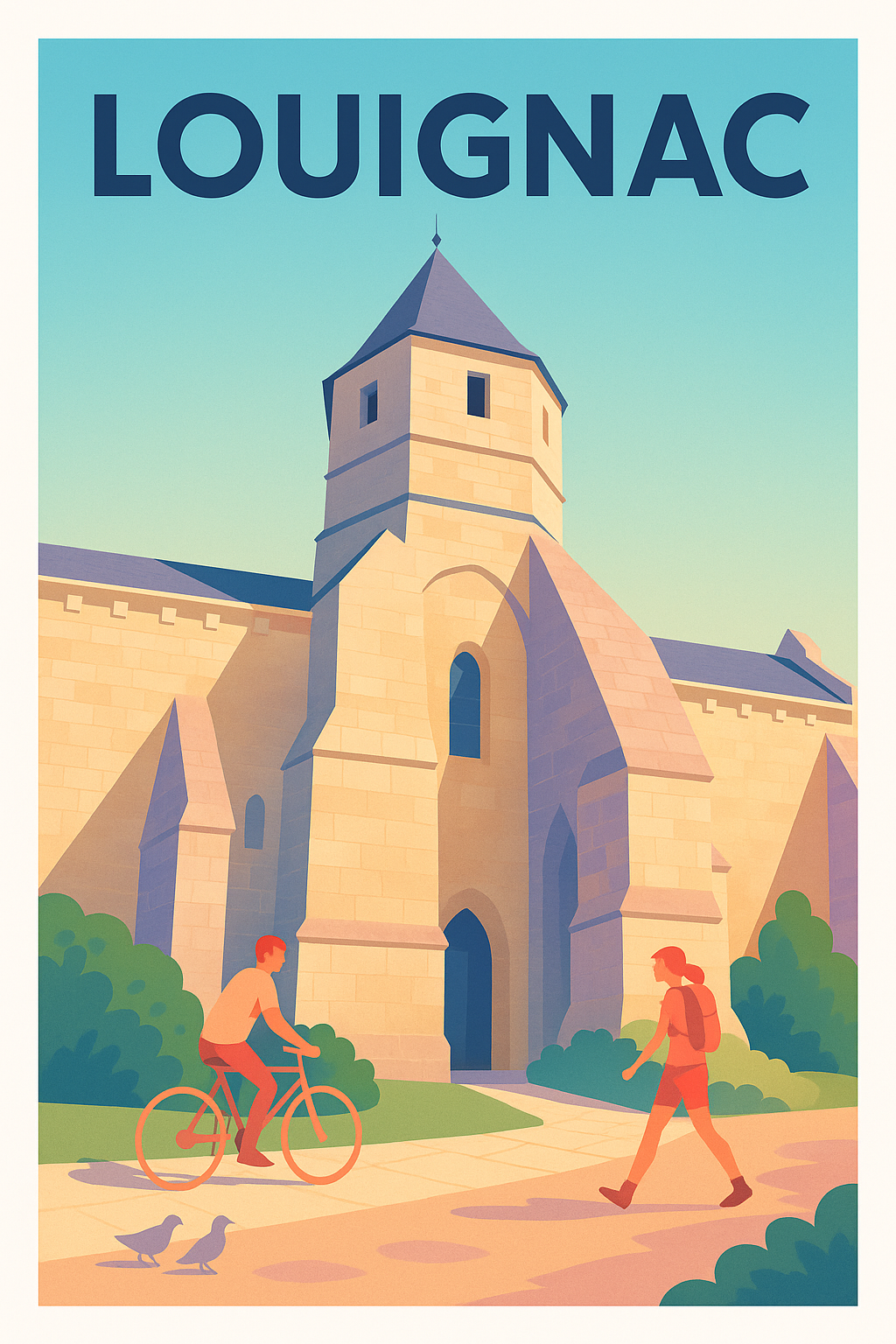 Affiche de Louignac - Charme et douceur au cœur du patrimoine