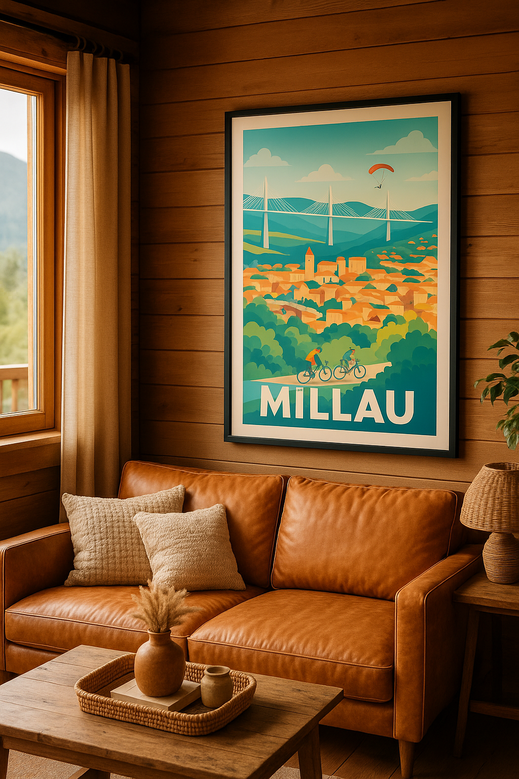 Affiche Millau - Entre nature et prouesse architecturale - Afich