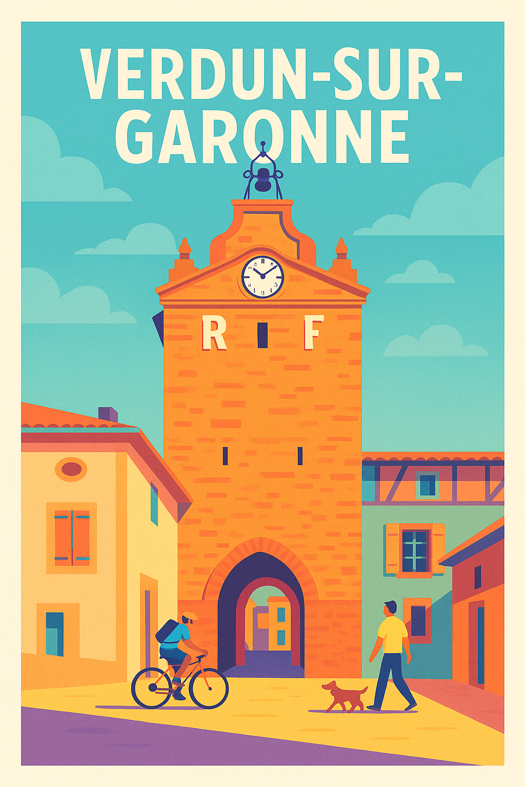 Affiche de Verdun-sur-Garonne - Entre histoire et douceur de vivre