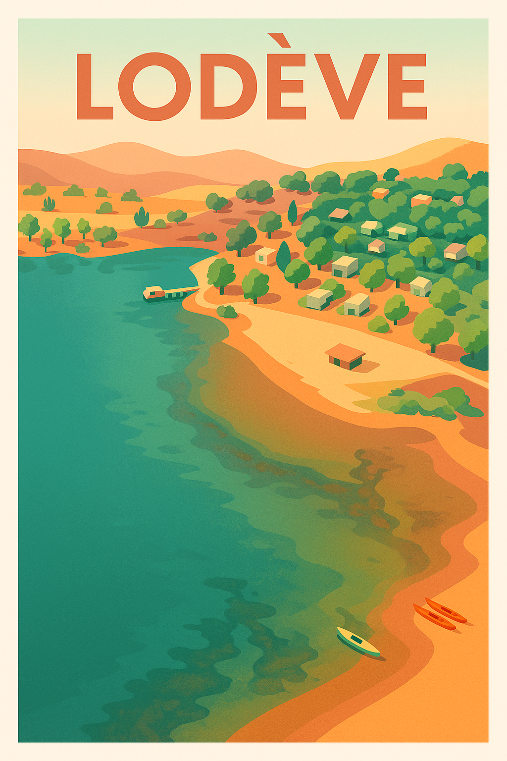 Affiche de Lodève - Évasion nature en Méditerranée