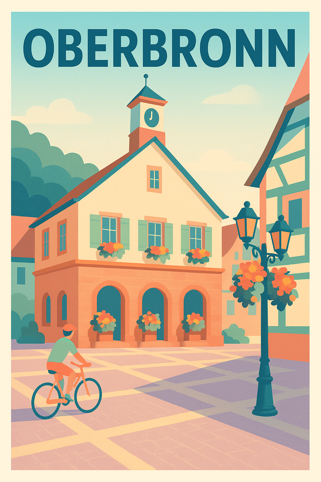 Affiche de Oberbronn - Charme paisible d'un village alsacien