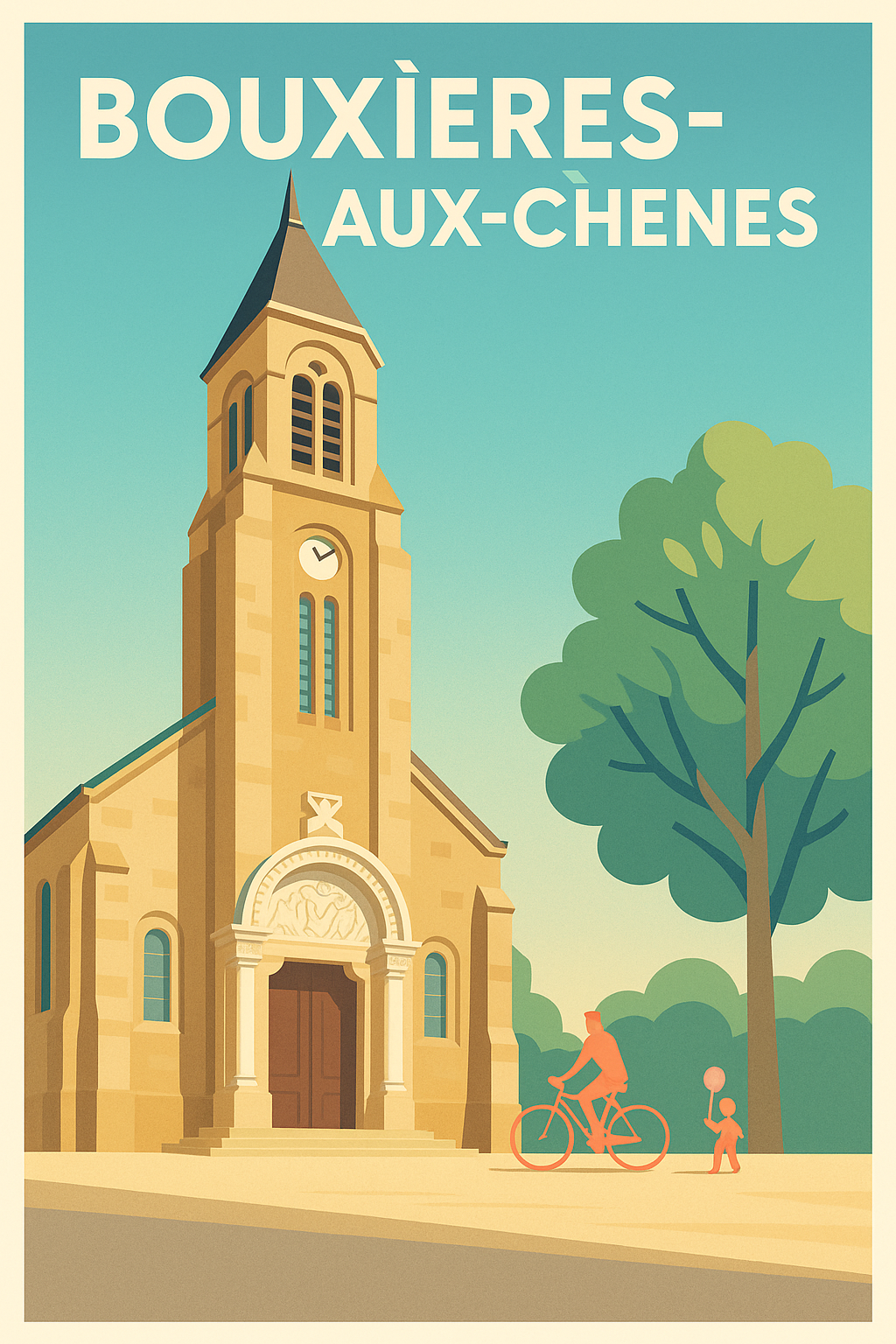 Affiche de Bouxières-aux-Chênes - Charme et quiétude au cœur du village