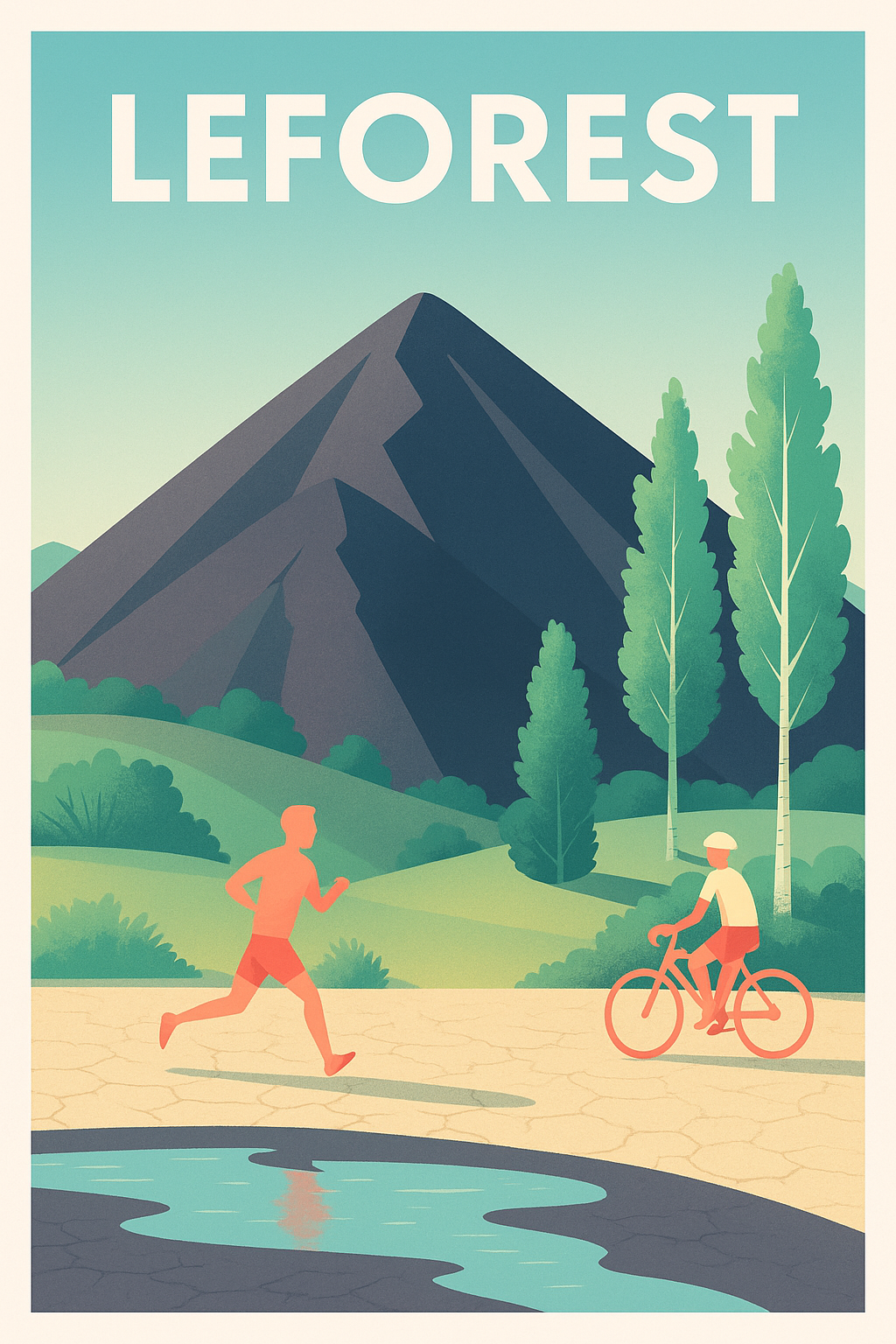 Affiche de Leforest - Évasion et nature en mouvement