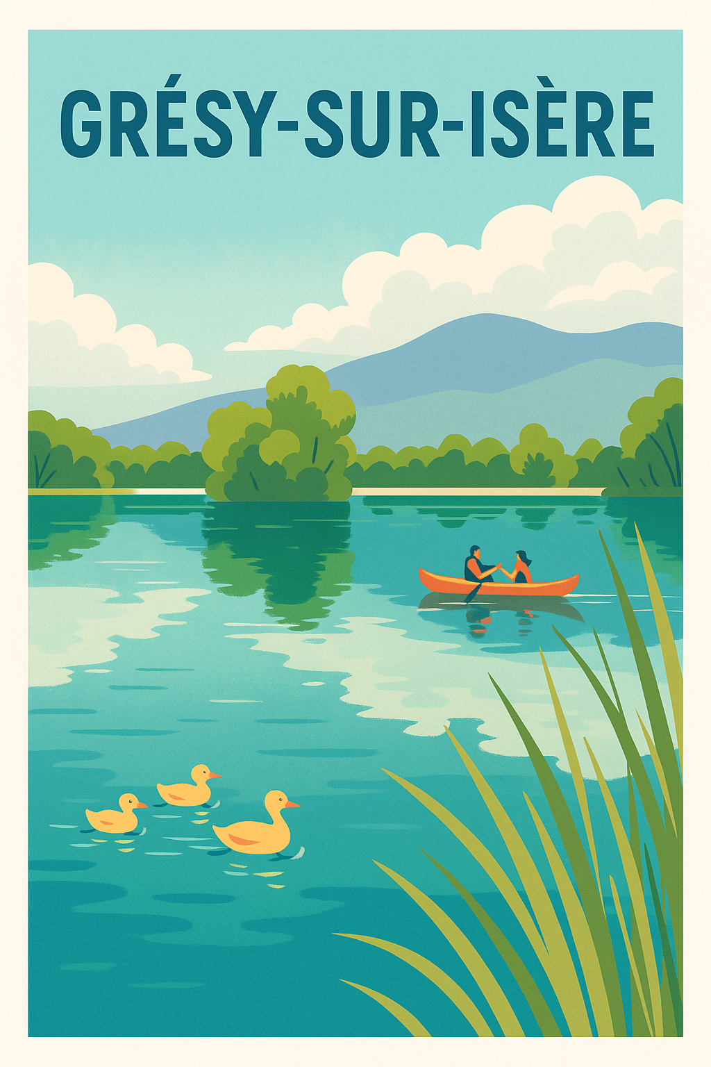 Affiche de Grésy-sur-Isère - Évasion au fil de l'eau
