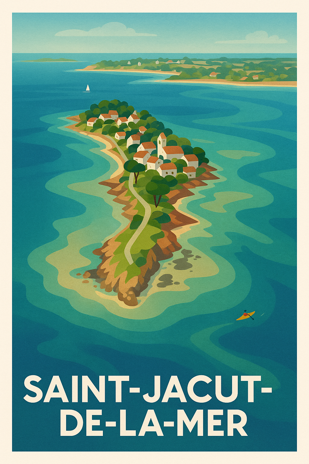 Affiche de Saint-Jacut-de-la-Mer - L'évasion bretonne entre terre et mer
