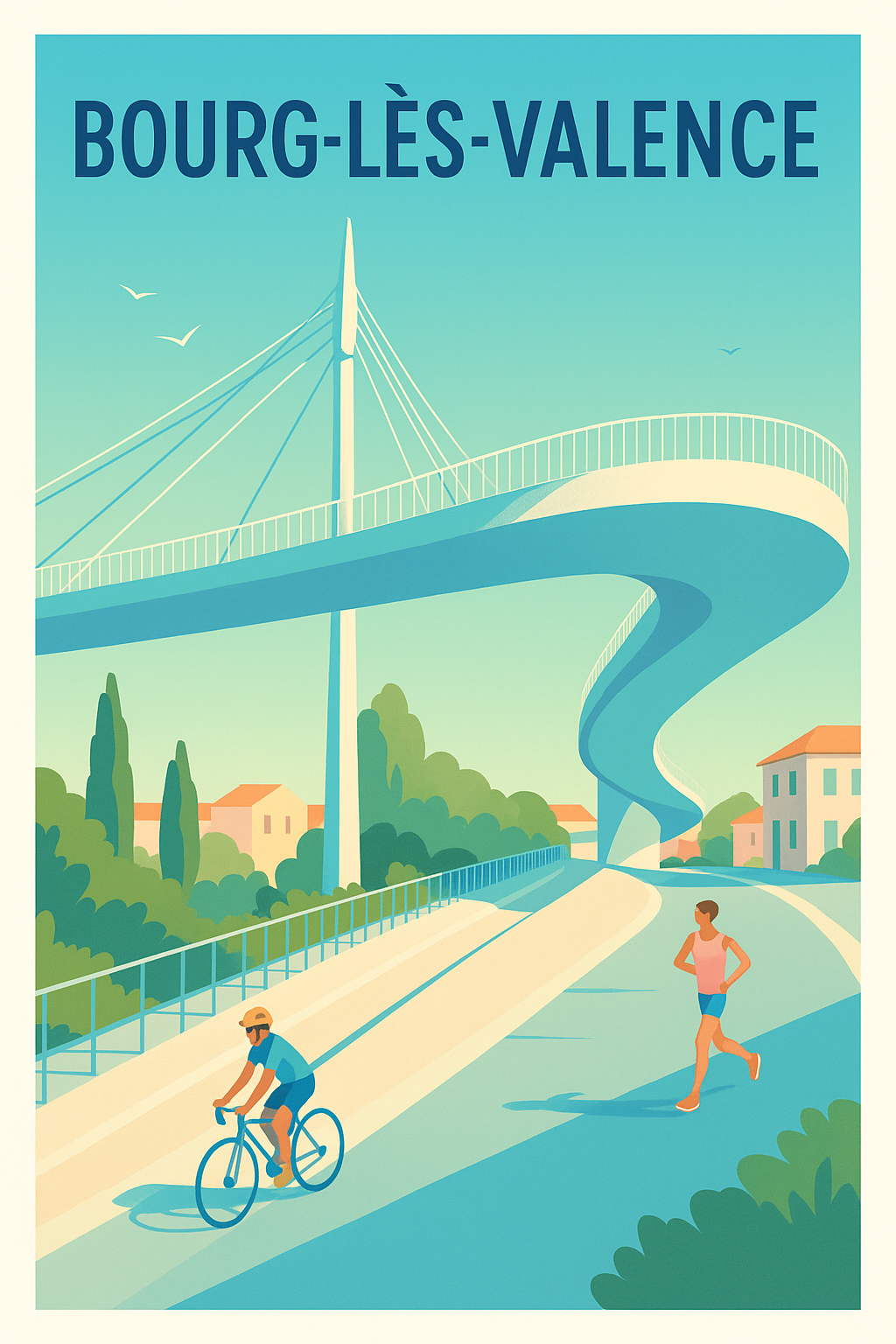 Affiche de Bourg-lès-Valence - Évasion urbaine et sportive