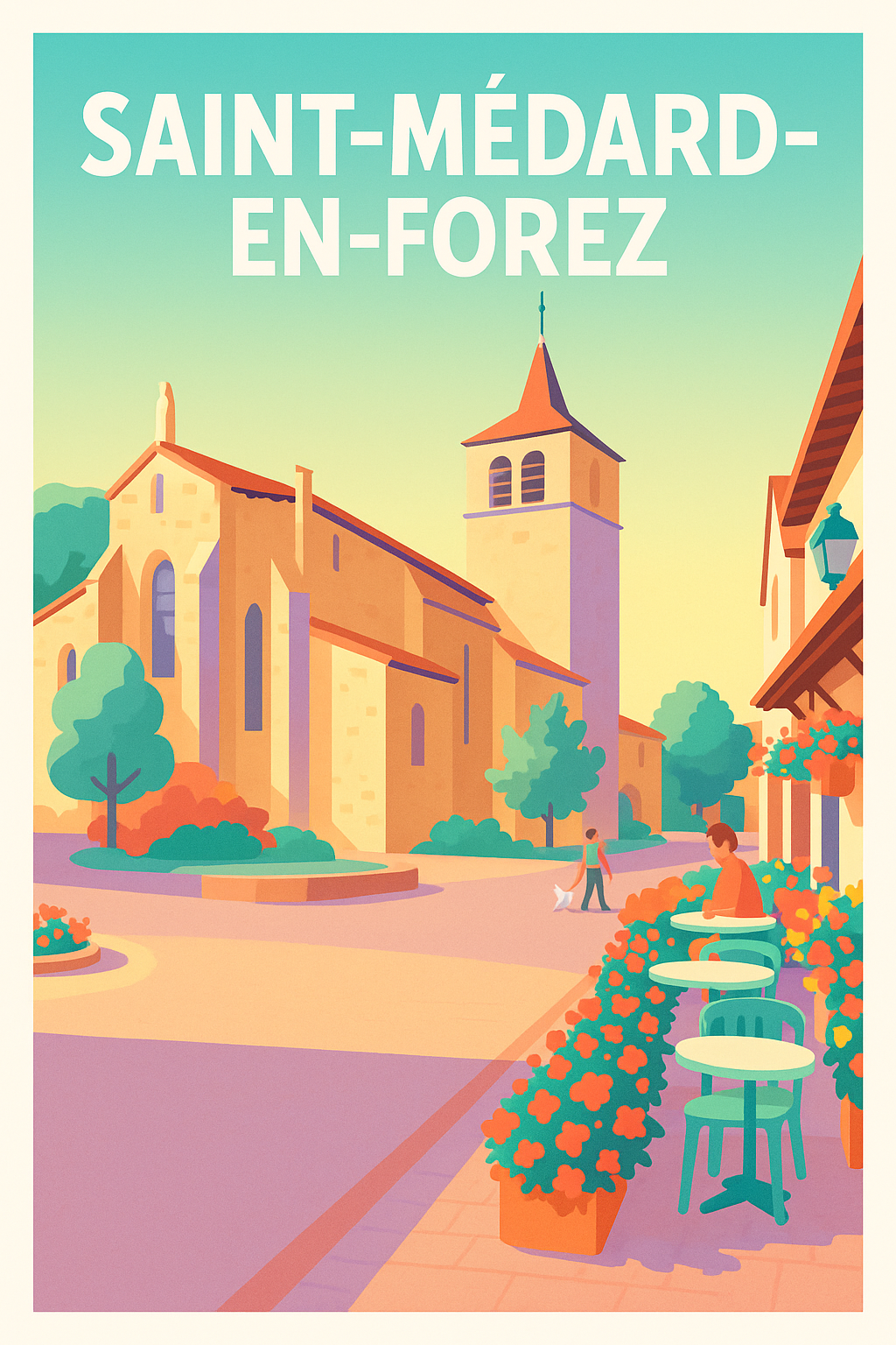 Affiche de Saint-Médard-en-Forez - Charme et sérénité d'un village authentique