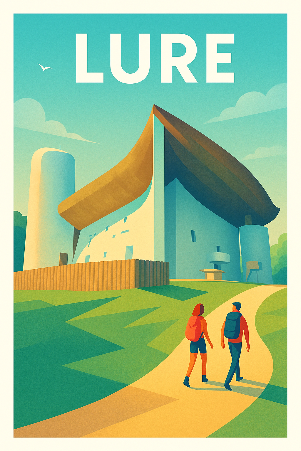 Affiche de Lure - Escapade architecturale et nature