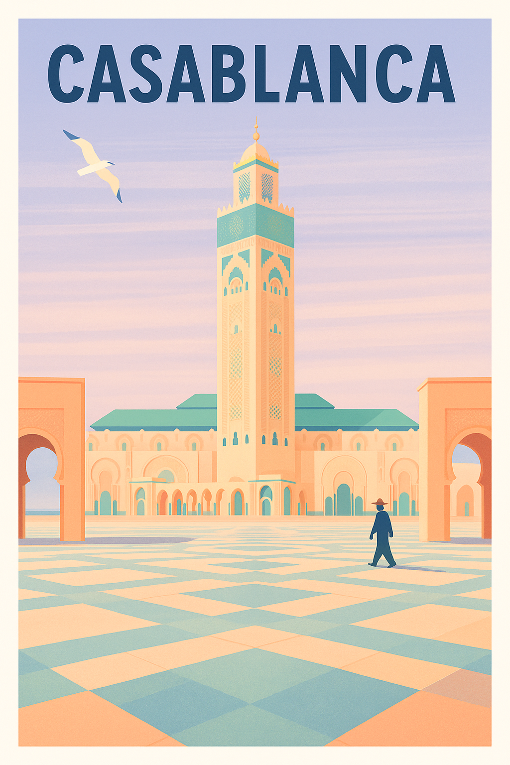 Affiche de Casablanca - L'élégance intemporelle en poster