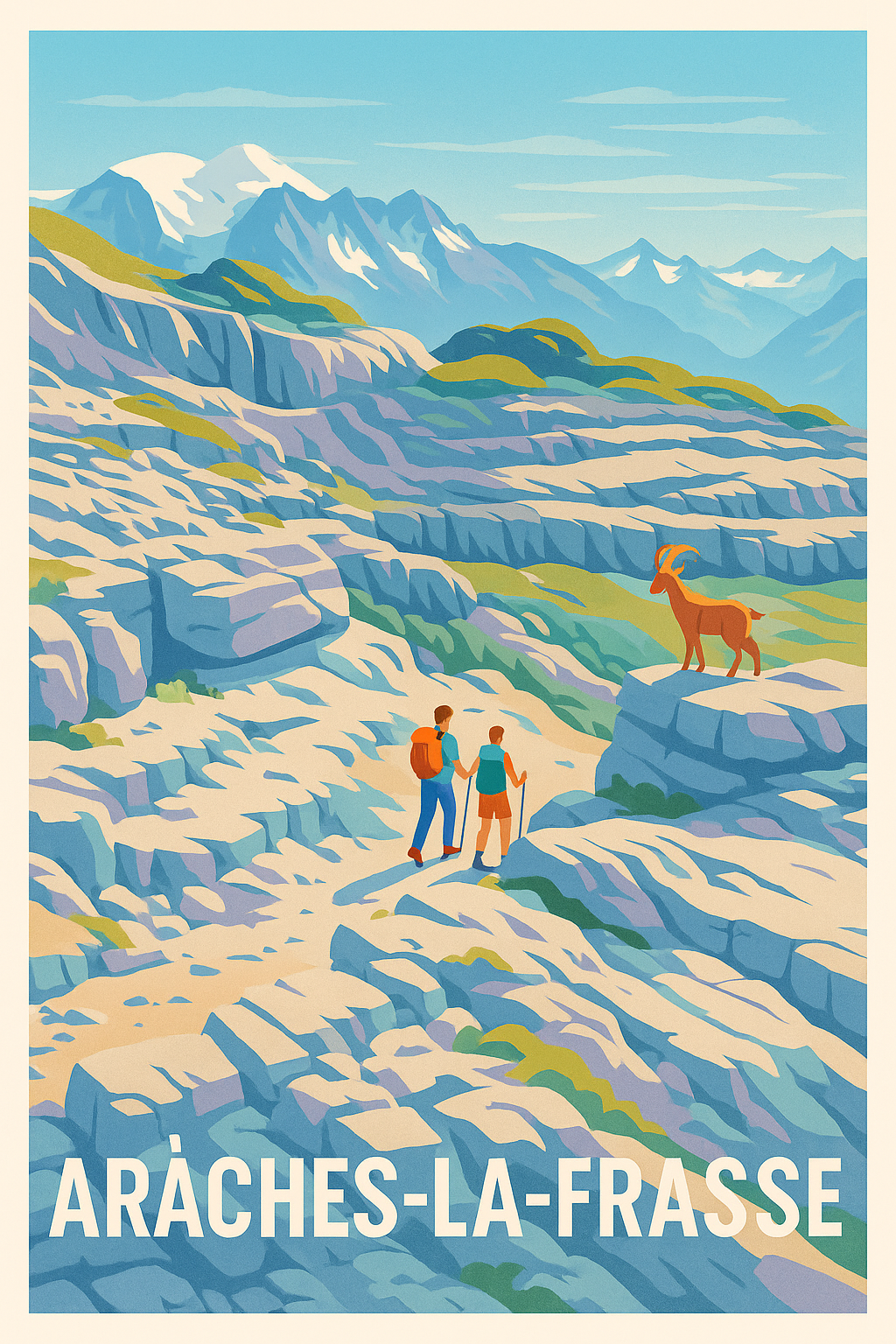 Affiche de Arâches-la-Frasse - Évasion alpine et nature sauvage