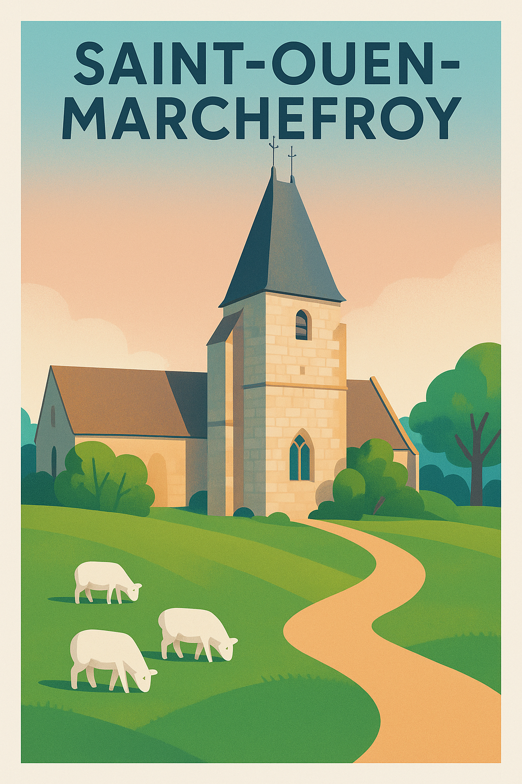 Affiche de Saint-Ouen-Marchefroy - Charme bucolique au cœur de la campagne
